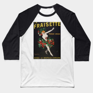 Vintage Advertising - La Fraisette Baseball T-Shirt